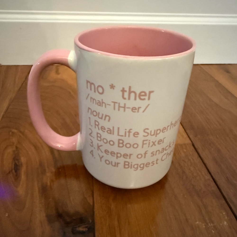 Pink and White Mother Definition Mug